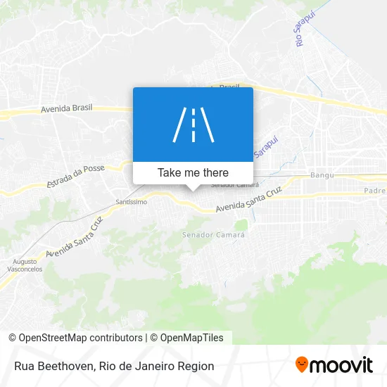 Rua Beethoven map
