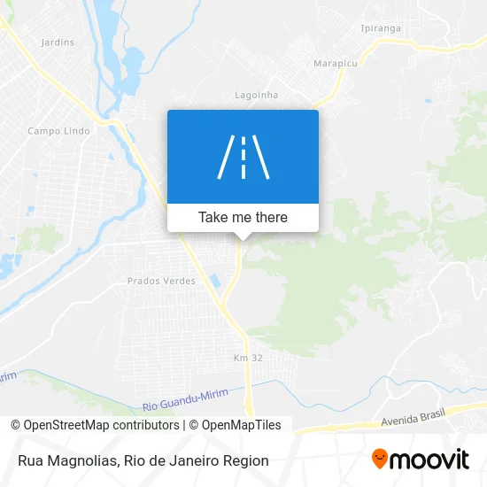 Rua Magnolias map