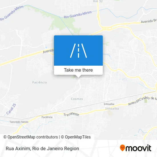 Rua Axinim map