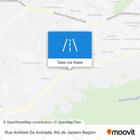Rua Antônio De Andrade map