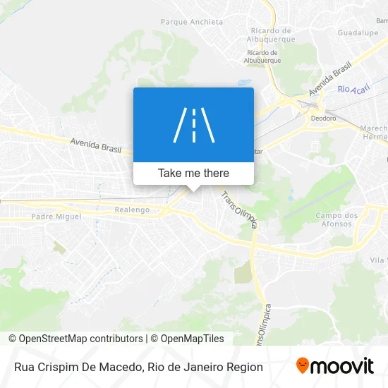 Rua Crispim De Macedo map