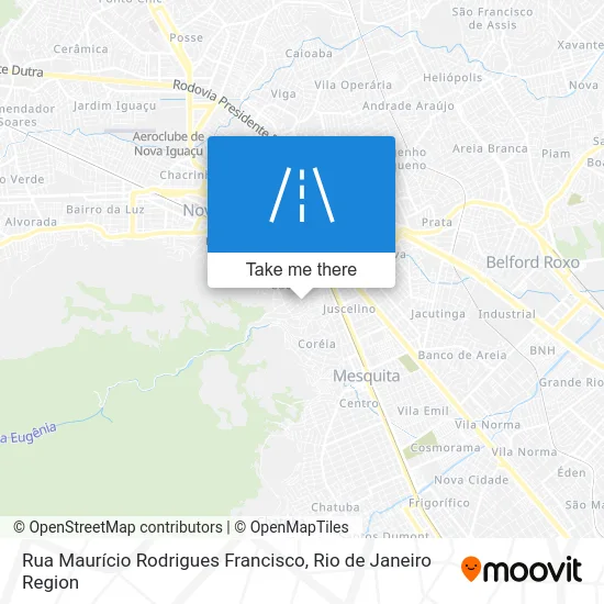 Rua Maurício Rodrigues Francisco map