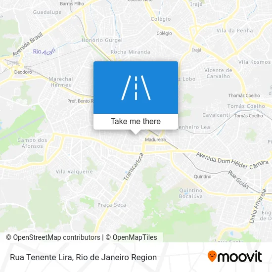 Rua Tenente Lira map