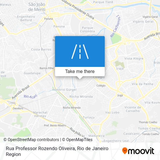 Rua Professor Rozendo Oliveira map