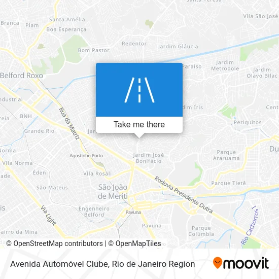 Avenida Automóvel Clube map