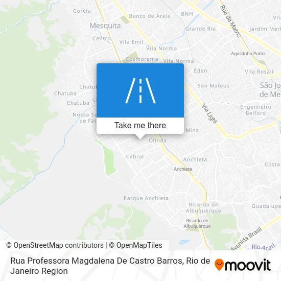Rua Professora Magdalena De Castro Barros map
