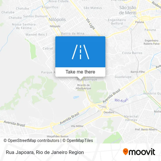 Rua Japoara map
