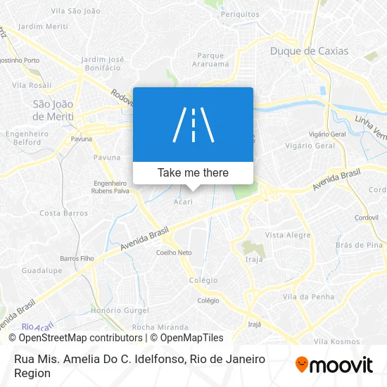 Rua Mis. Amelia Do C. Idelfonso map
