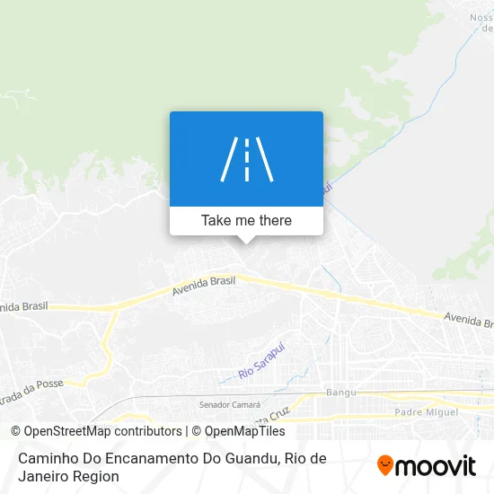 Caminho Do Encanamento Do Guandu map