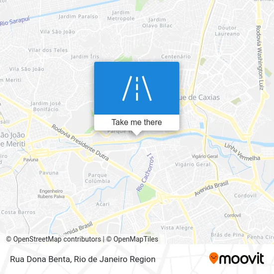 Rua Dona Benta map