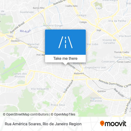 Rua América Soares map