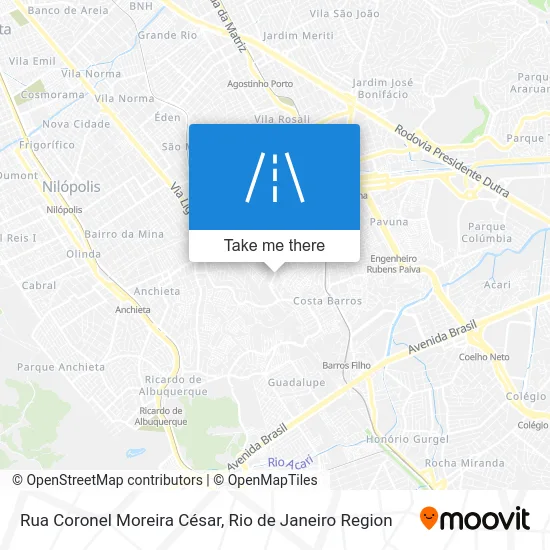 Rua Coronel Moreira César map