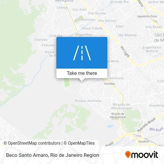 Beco Santo Amaro map