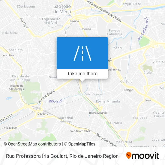 Rua Professora Íria Goulart map