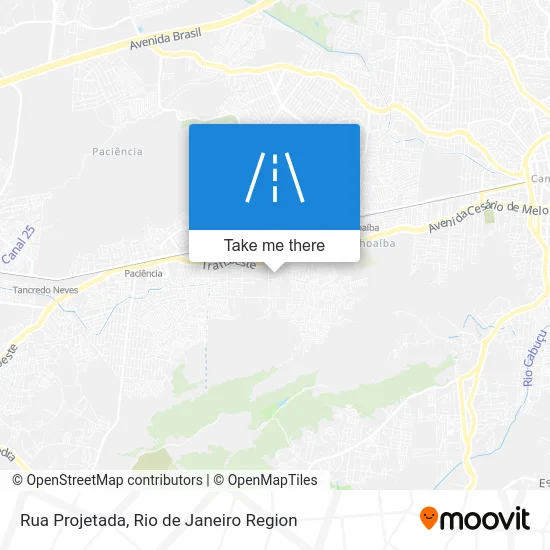 Rua Projetada map