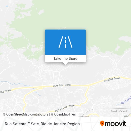Rua Setenta E Sete map