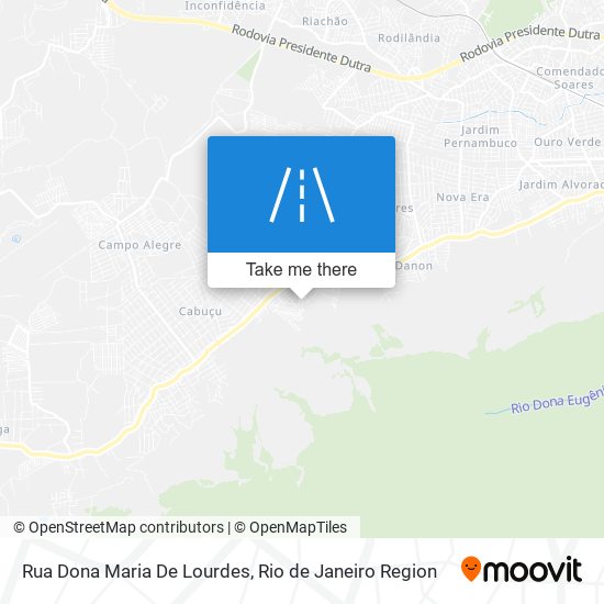 Mapa Rua Dona Maria De Lourdes