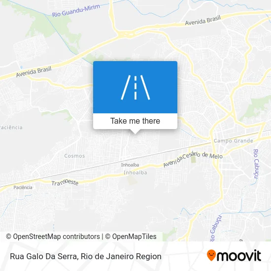 Rua Galo Da Serra map