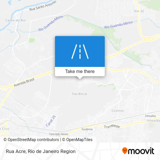 Rua Acre map