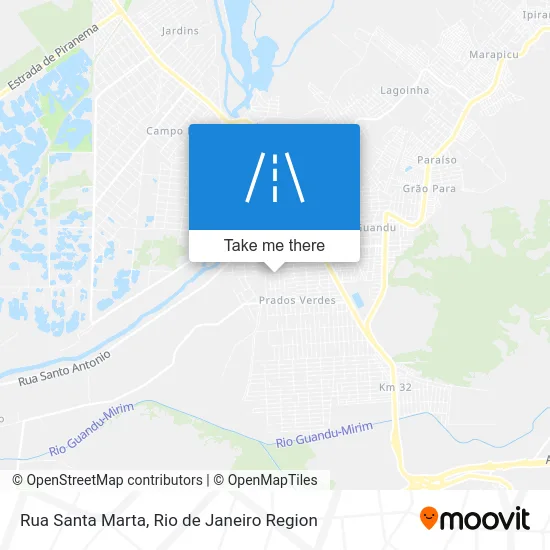 Rua Santa Marta map
