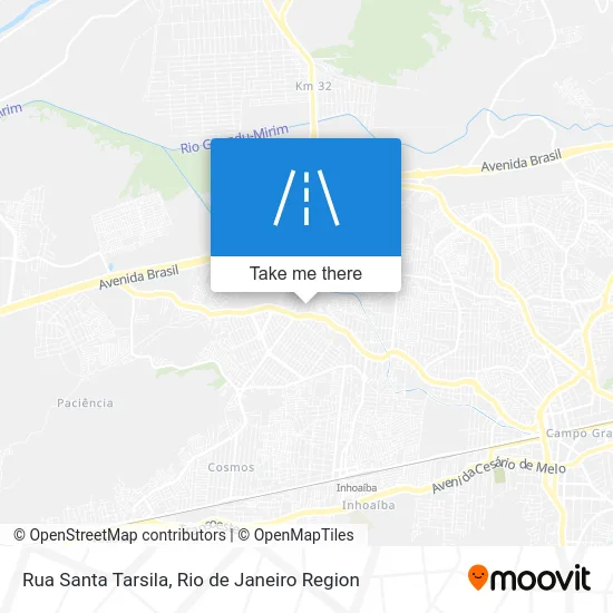 Rua Santa Tarsila map