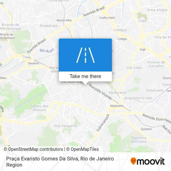 Praça Evaristo Gomes Da Silva map