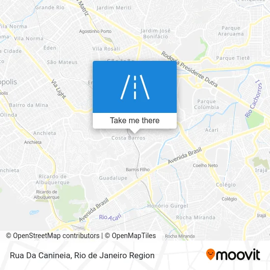 Rua Da Canineia map