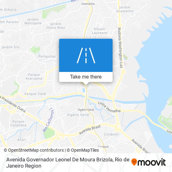Avenida Governador Leonel De Moura Brizola map