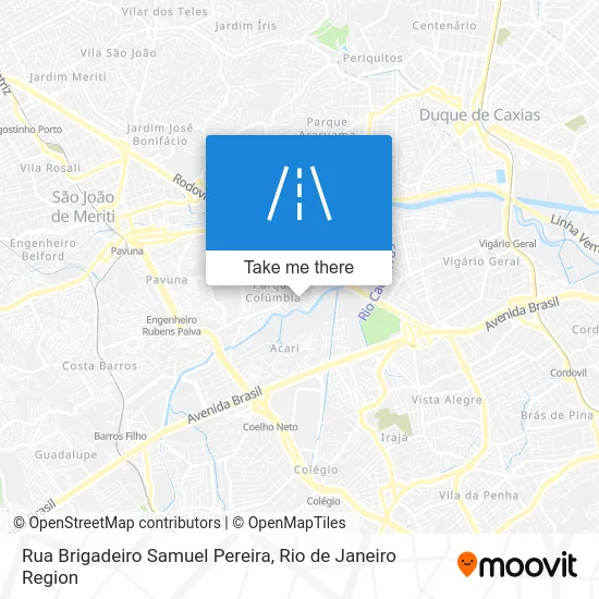 Rua Brigadeiro Samuel Pereira map