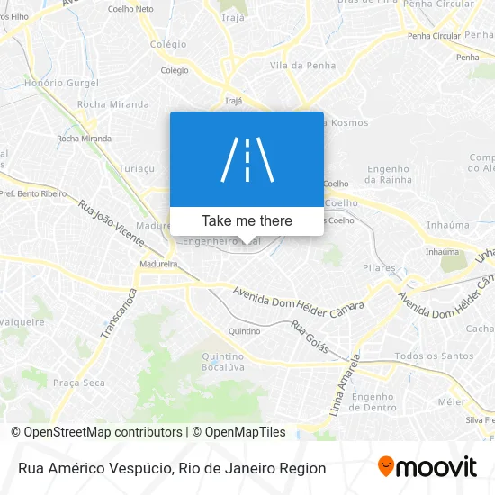 Rua Américo Vespúcio map