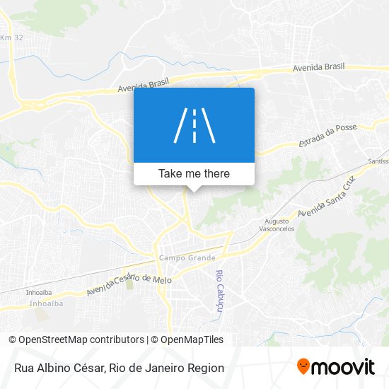 Rua Albino César map