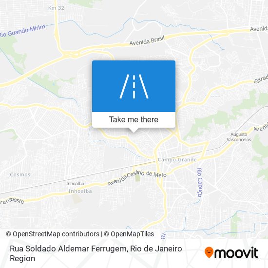 Mapa Rua Soldado Aldemar Ferrugem