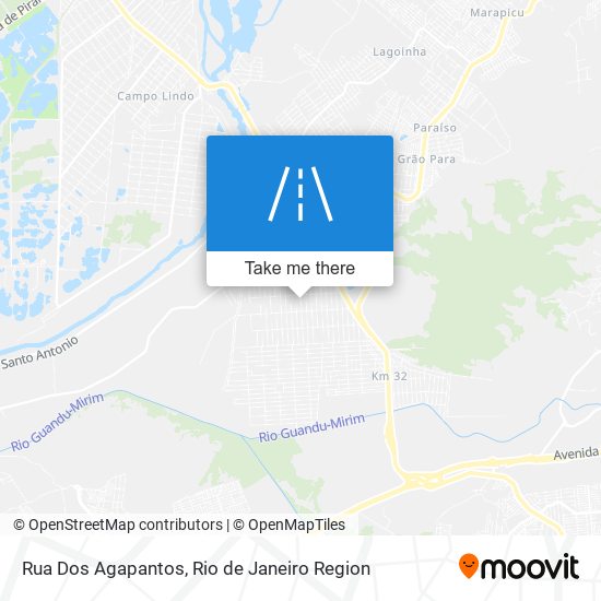 Mapa Rua Dos Agapantos