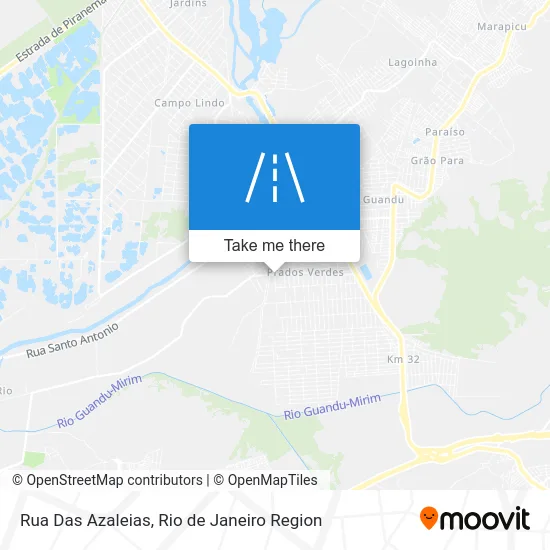 Rua Das Azaleias map