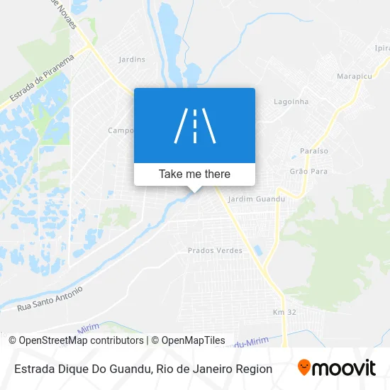 Estrada Dique Do Guandu map