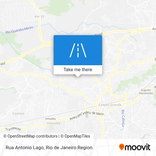 Rua Antonio Lago map