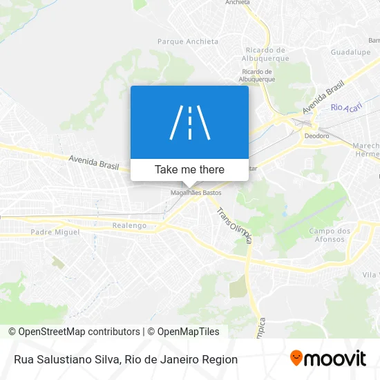 Rua Salustiano Silva map