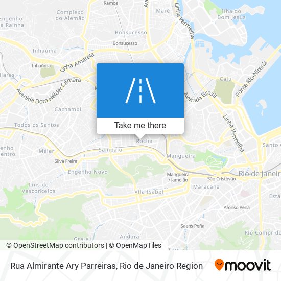 Mapa Rua Almirante Ary Parreiras