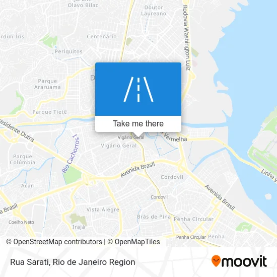 Rua Sarati map