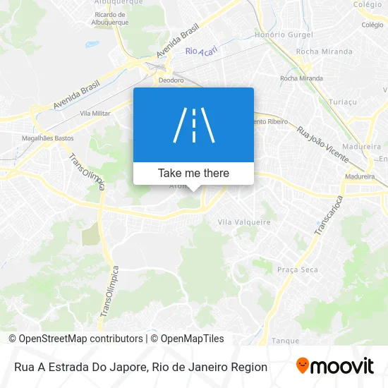 Rua A Estrada Do Japore map