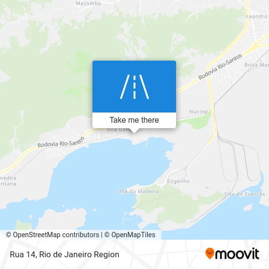 Rua 14 map