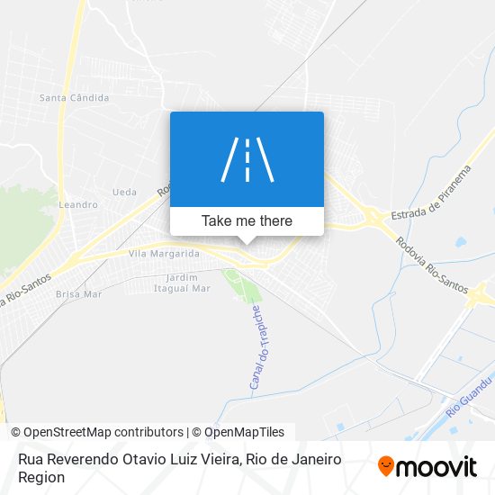 Mapa Rua Reverendo Otavio Luiz Vieira