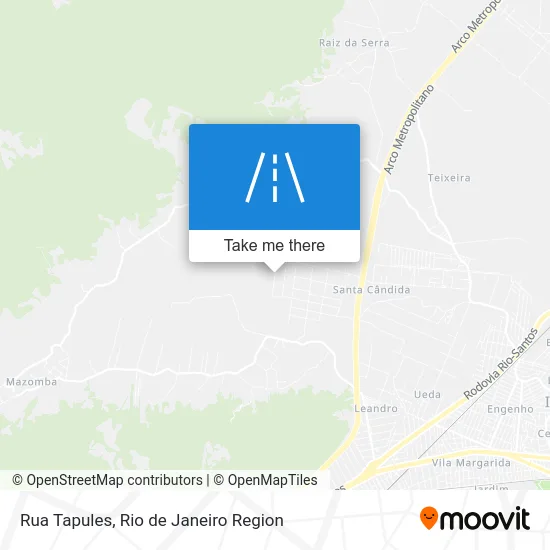 Rua Tapules map