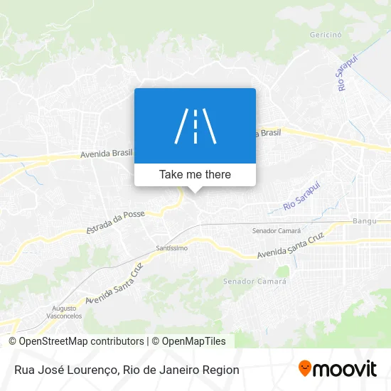 Rua José Lourenço map