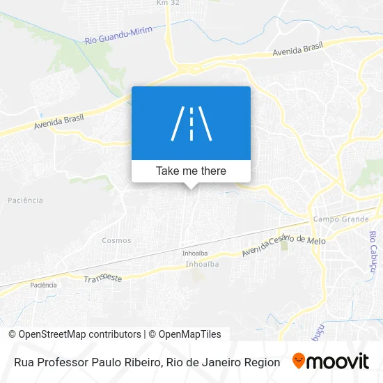 Rua Professor Paulo Ribeiro map