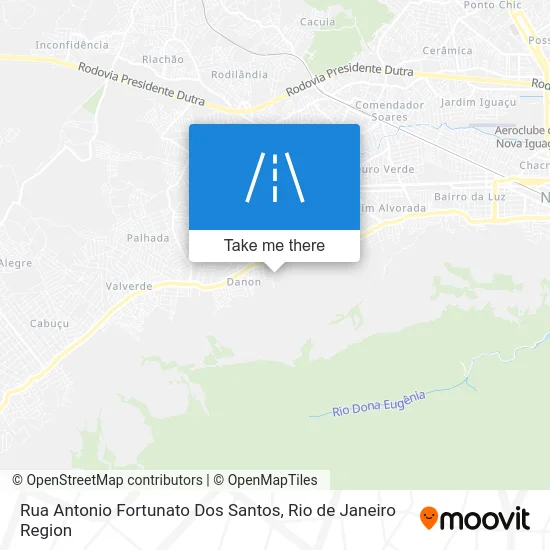 Rua Antonio Fortunato Dos Santos map