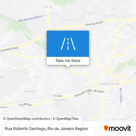 Rua Roberto Santiago map