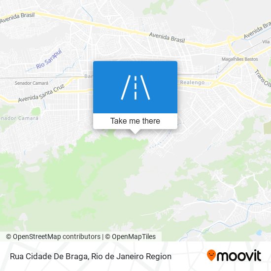 Mapa Rua Cidade De Braga