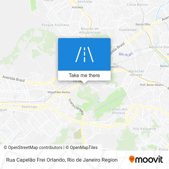 Rua Capelão Frei Orlando map