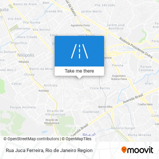 Mapa Rua Juca Ferreira